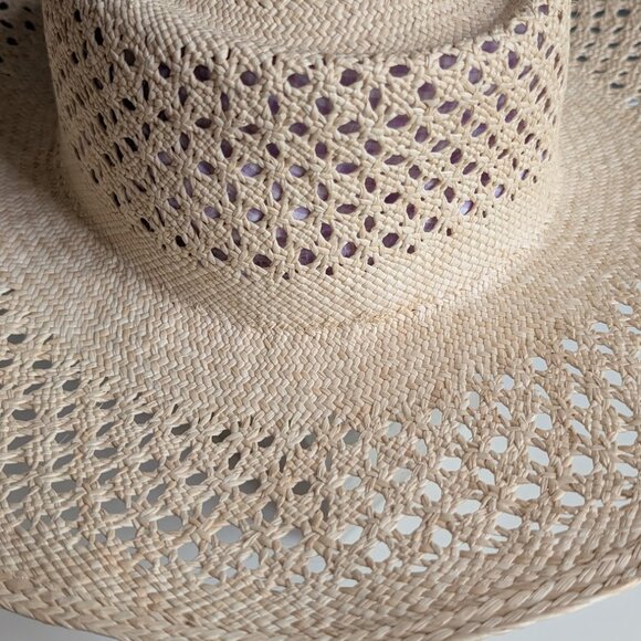 VAN PALMA Opale Junior Straw Hat Natural color Size: M EUC - Picture 5 of 16